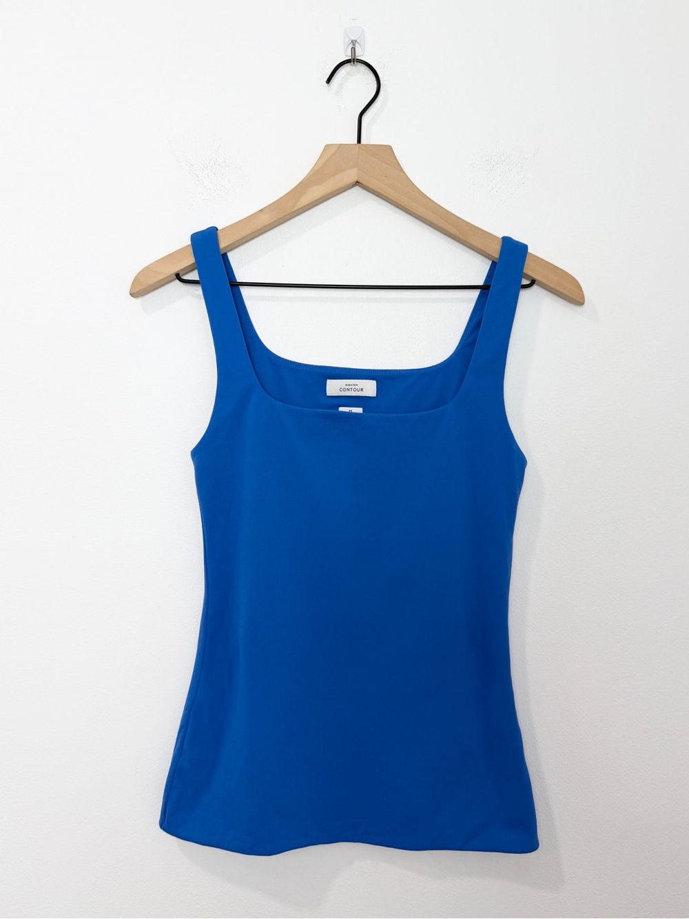 Aritzia Contour Squareneck Waist Tank Royal Blue Size Medium